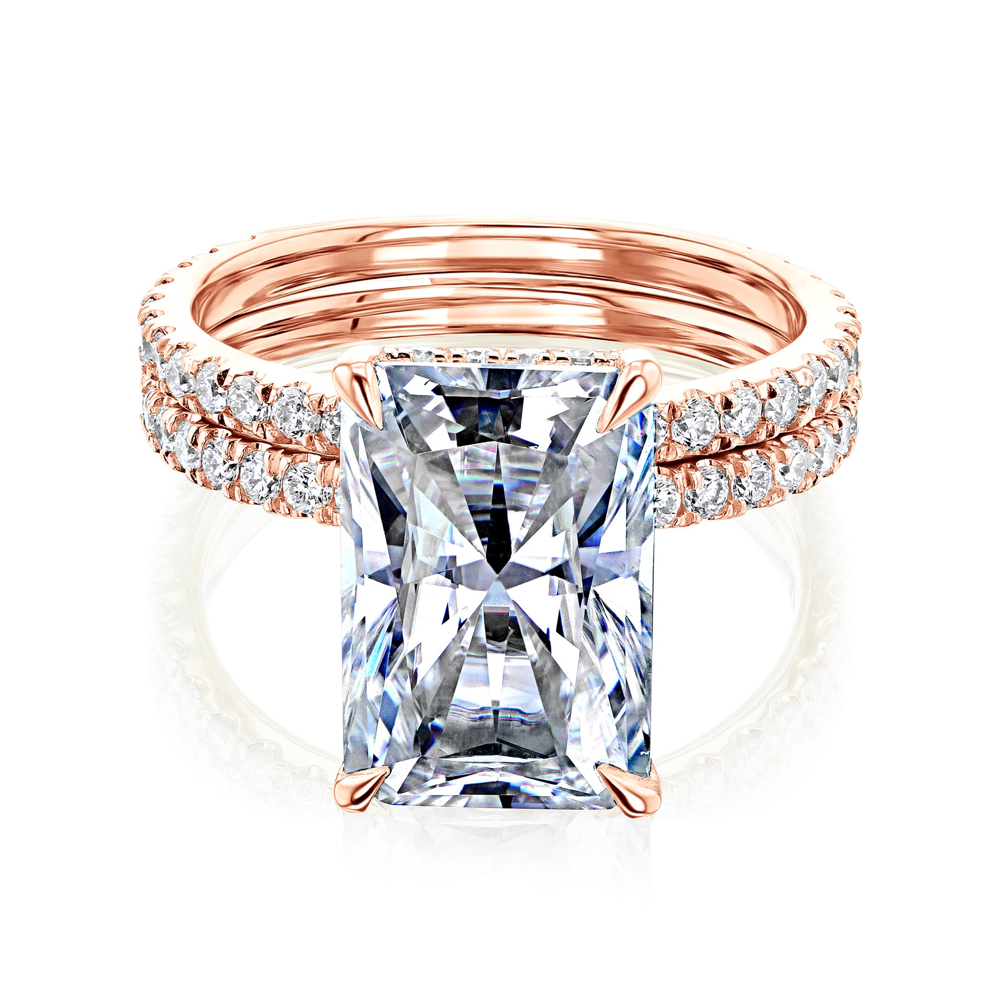 5.4 Carat Moissanite Reiss Bridal Set