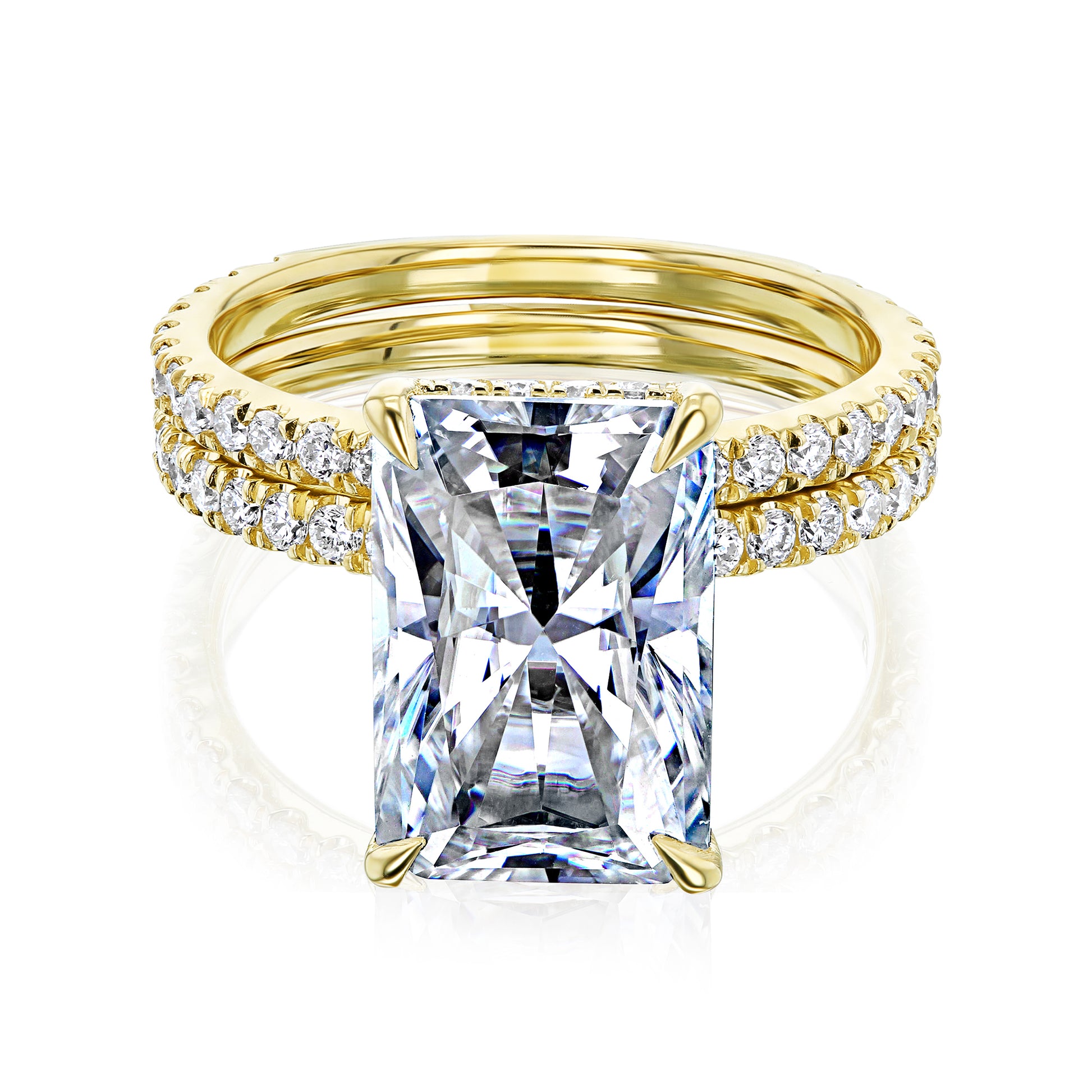 5.4 Carat Moissanite Reiss Bridal Set