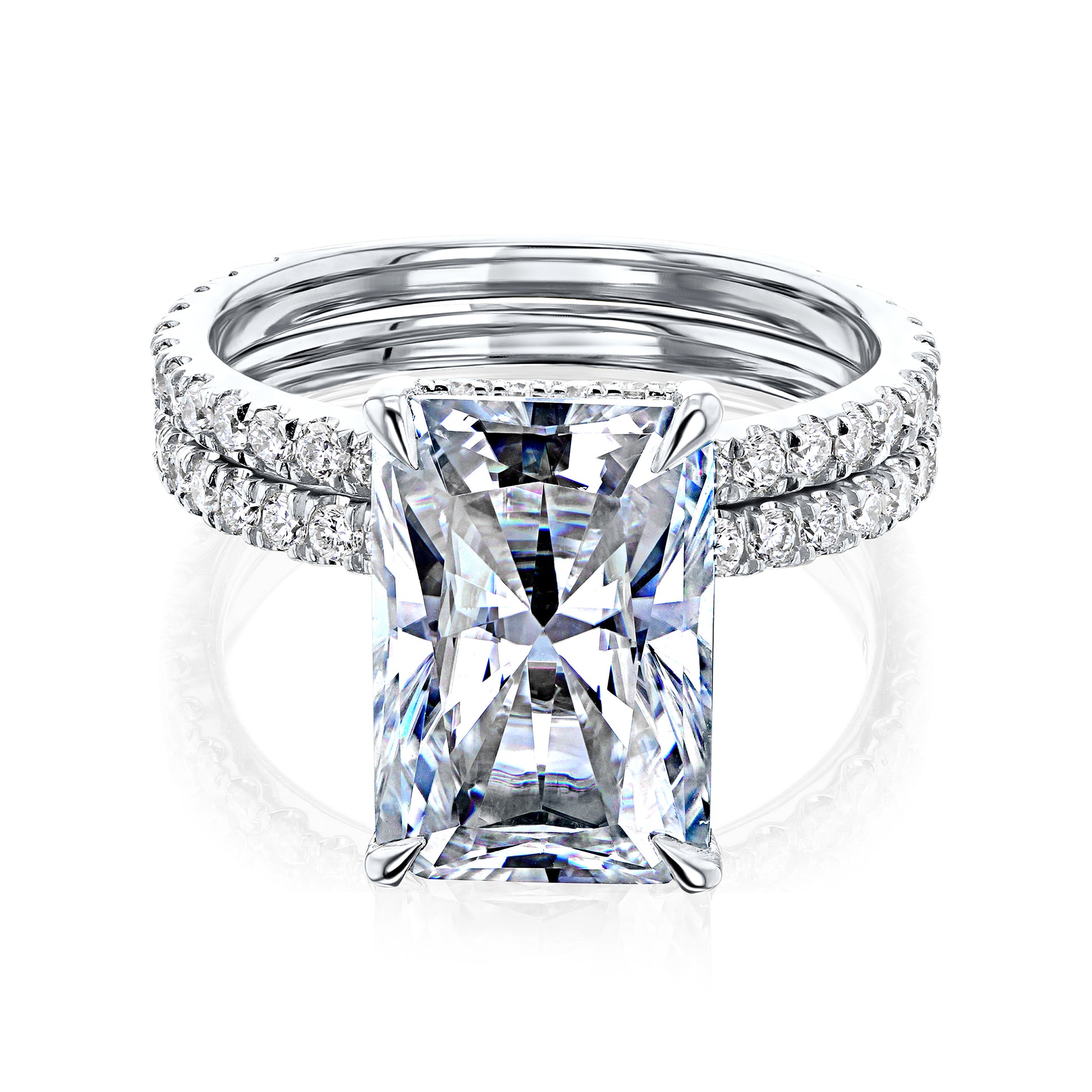 5.4 Carat Moissanite Reiss Bridal Set