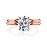 Kobelli Orah 9x7 Moissanite & Diamond Eco Wedding Rings Set