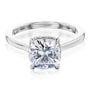 Kobelli London Collection Cara 2ct Cushion Moissanite Cathedral Engagement Ring