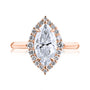 Kobelli Margaux Engagement Ring in Rose Gold