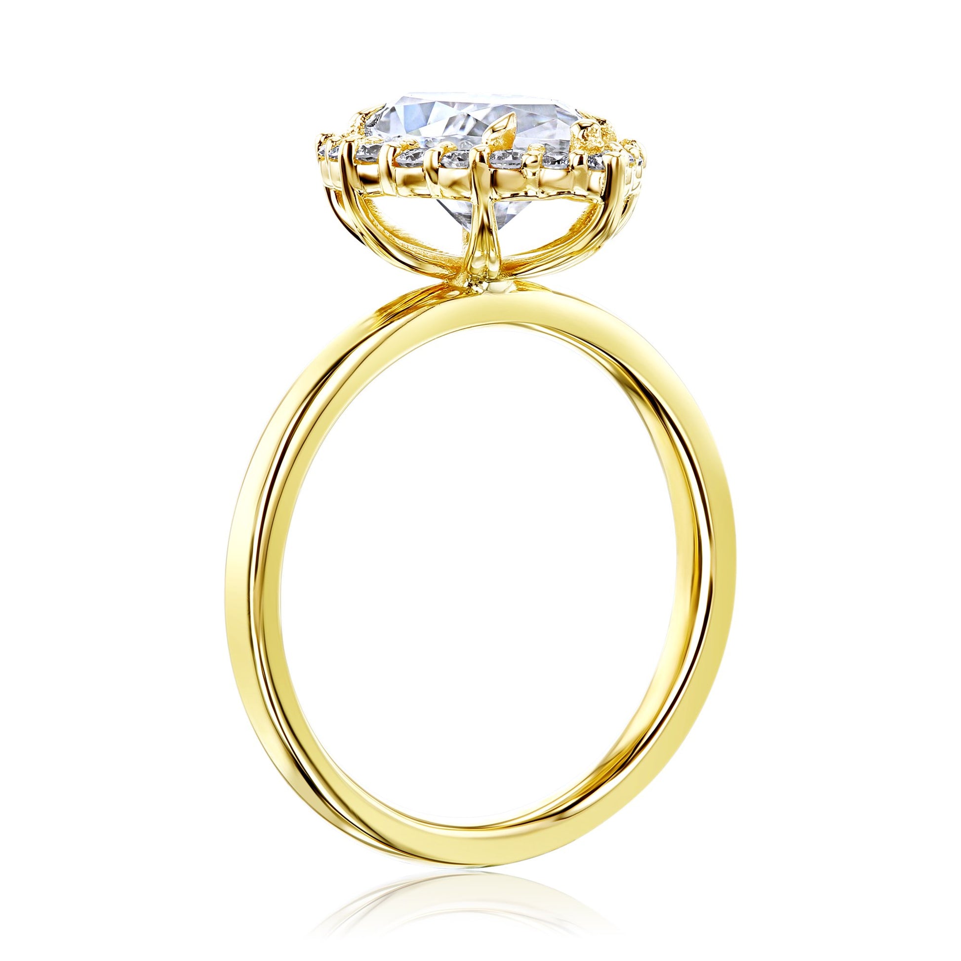 Kobelli Margaux Engagement Ring Floating Caged Prongs Setting