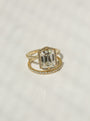 Kobelli Hexagon Halo 3.50ct Emerald Moissanite and Diamond Rings