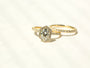 Kobelli Hexagon Halo 1.5ct Oval Moissanite and Diamond Rings