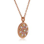 Kobelli Diamond & Sapphire Colorful Circle Pendant