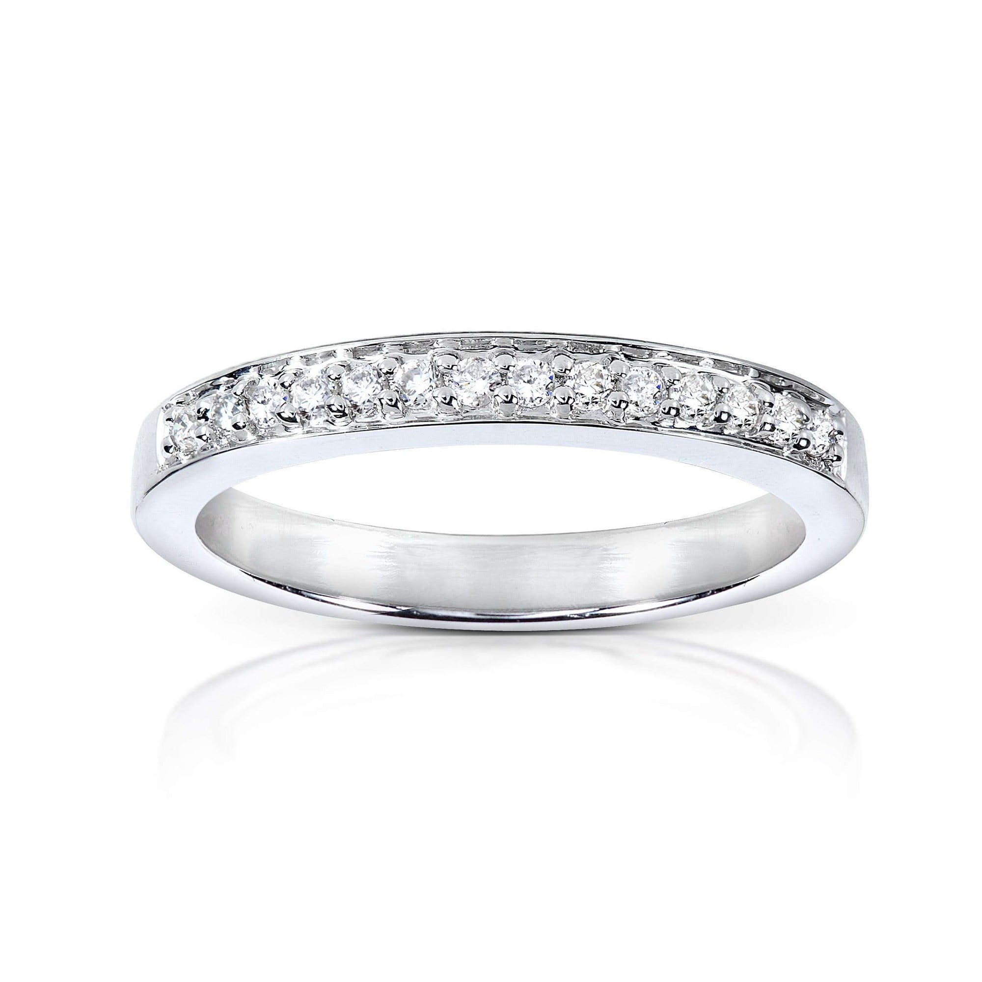 0.12 Carat Natural Diamond Pavé Ring
