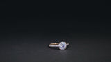 Moissanite & Lab Grown Diamond Engagement Ring - 2 1/10 CTW