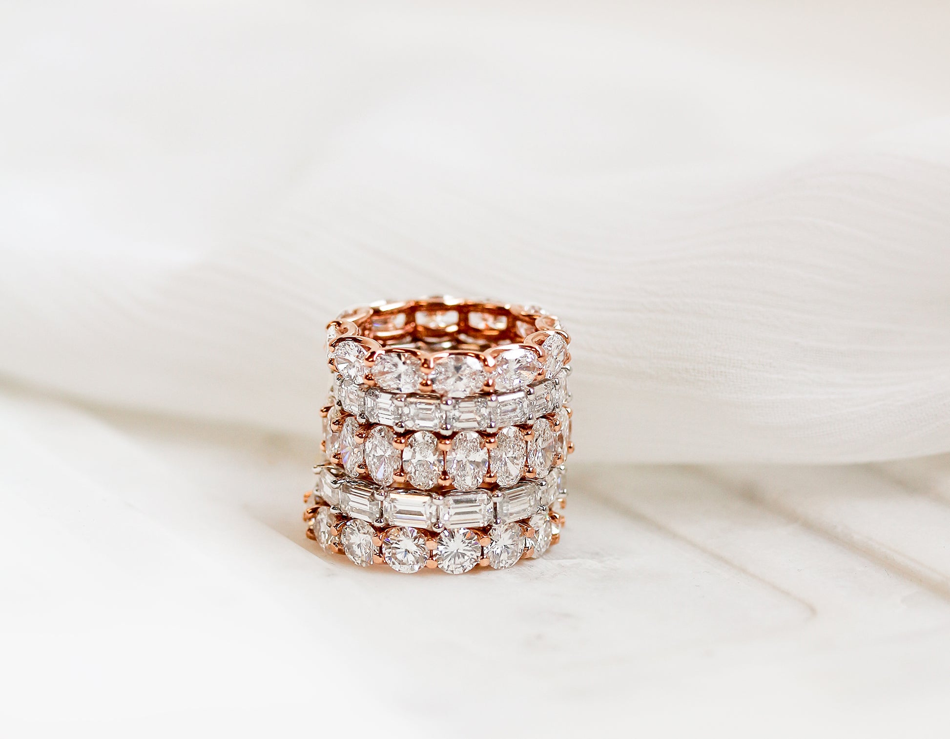 5mm Lab Grown Diamond Eternity East-West Ring