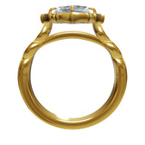 Jasmine Moissanite & Diamond Ring - Forever One