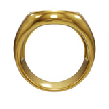 Personalized Signet Oval 14k Yellow Gold