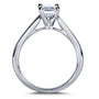 Kobelli Emerald Moissanite Bridal Ring Set 1 CTW 14k White Gold