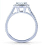 Kobelli Round-cut Moissanite Engagement Ring with Diamond 1 1/4 CTW 14k White Gold (6.5mm)