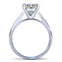Kobelli Round Moissanite Solitaire Engagement Ring 1 1/2 CTW 14k White Gold