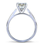Kobelli Round Moissanite Solitaire Engagement Ring 1 CTW 14k White Gold