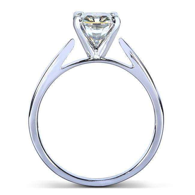 Kobelli Round Moissanite Solitaire Engagement Ring 1 CTW 14k White Gold
