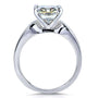 Kobelli Round Moissanite Solitaire Engagement Ring 2 CTW 14k White Gold