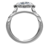 Jasmine Moissanite & Diamond Ring