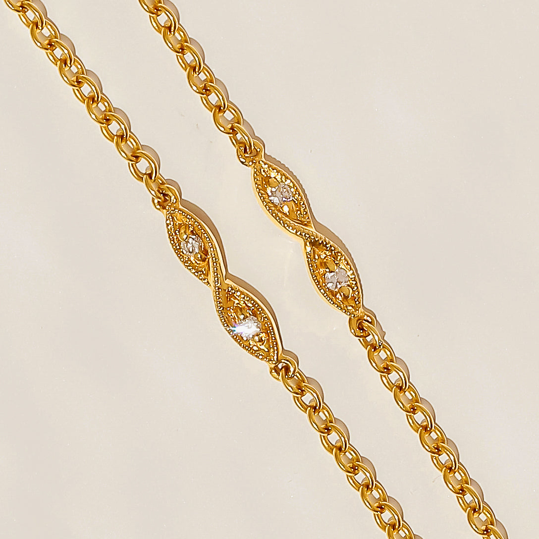 2.45 Carat Fancy Yellow Diamond Circuit Necklace (GIA)