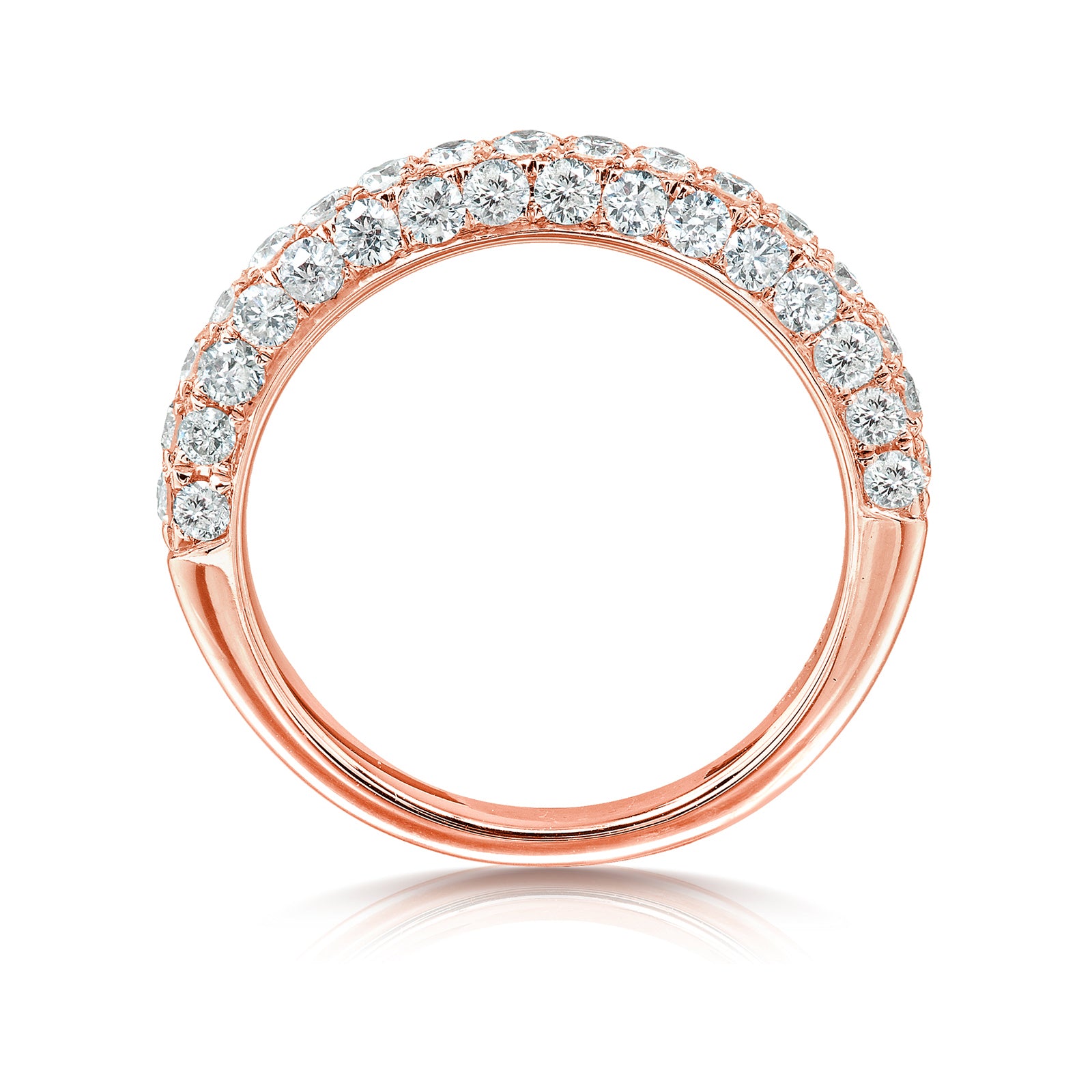 1 Carat Natural Diamond Micro Pavé Ring