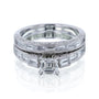 Kobelli Asscher Diamond Bridal Set