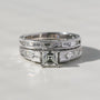 Kobelli Asscher Diamond Bridal Set
