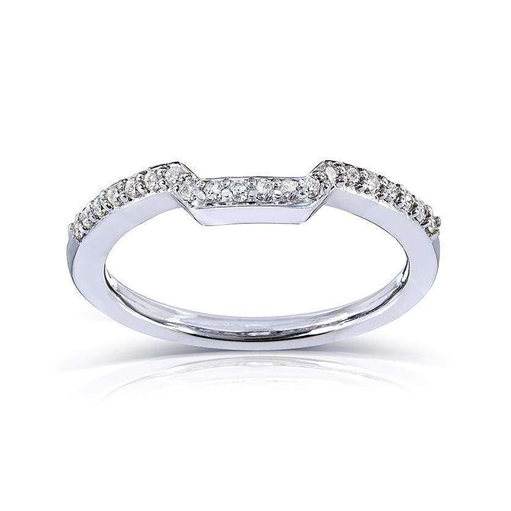 Natural Diamond Box Shadow Ring