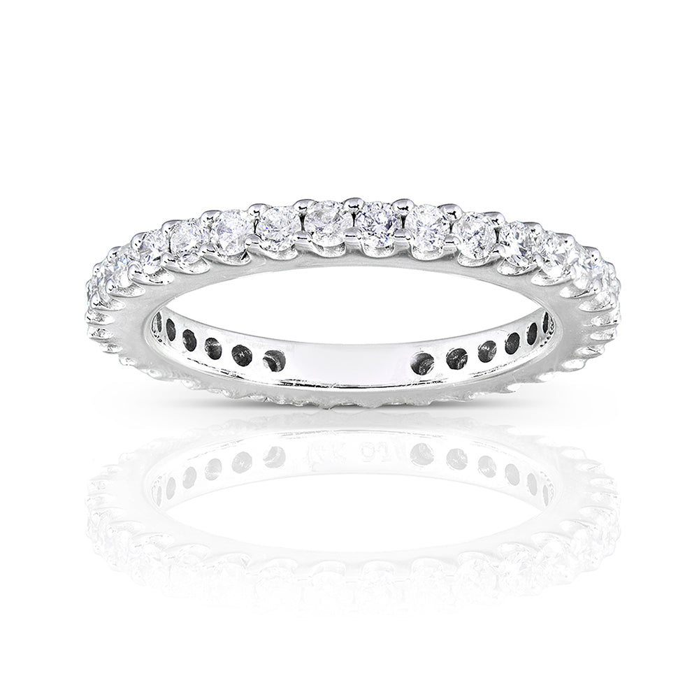 0.75 Carat Natural Diamond Eternity Ring