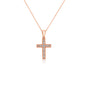 0.18 Carat Natural Diamond Sunday Necklace in Rose Gold