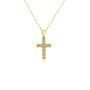 0.18 Carat Natural Diamond Sunday Necklace in Yellow Gold