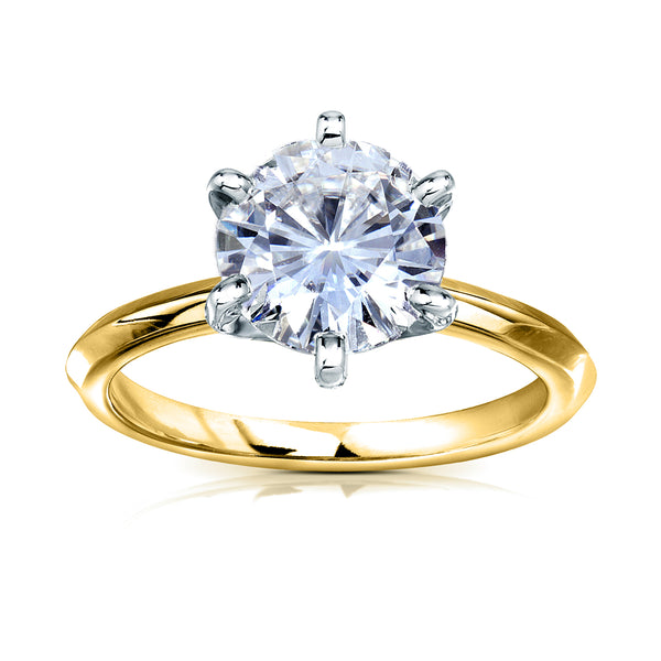 Kobelli Grown - 3ct Classic Solitaire Lab Diamond Ring