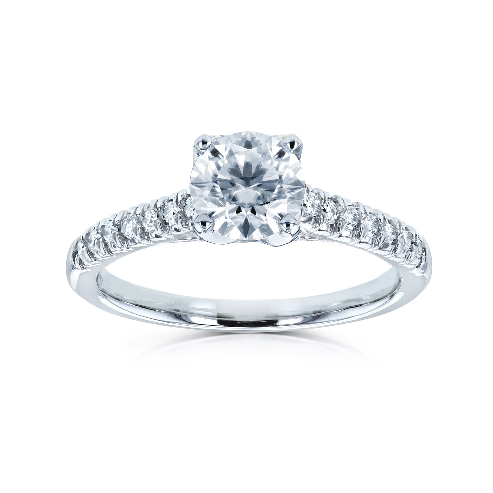 1.15 Carat Natural Diamond French Pavé Ring