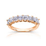 1.5 Carat Natural Diamond 8-Stone Hachi Ring in Rose Gold