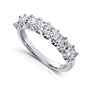 8 Stone Princess Diamond Band - lifted angle