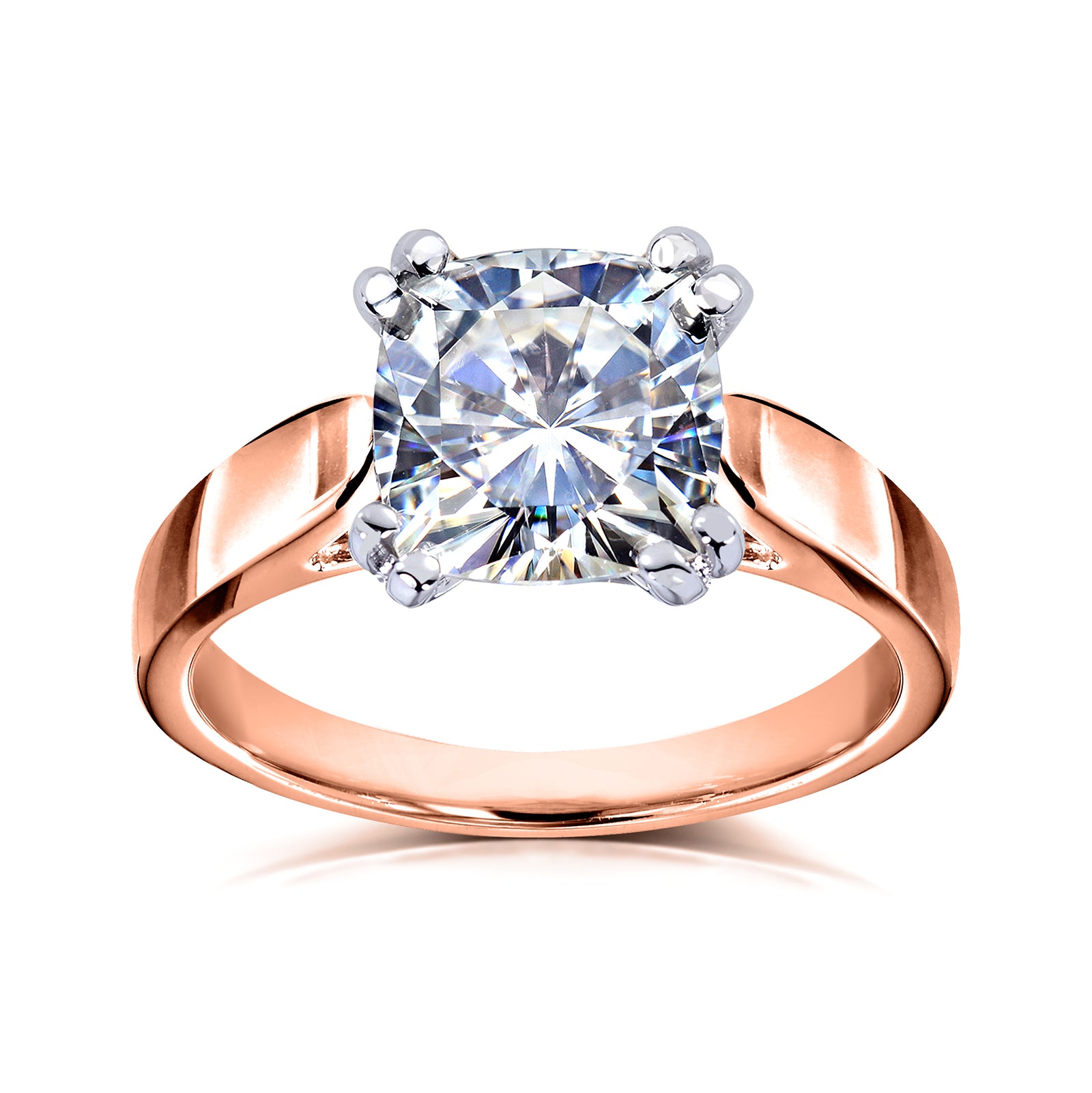 2 Carat Lab Grown Diamond Solitaire Cushion Vanessa Ring
