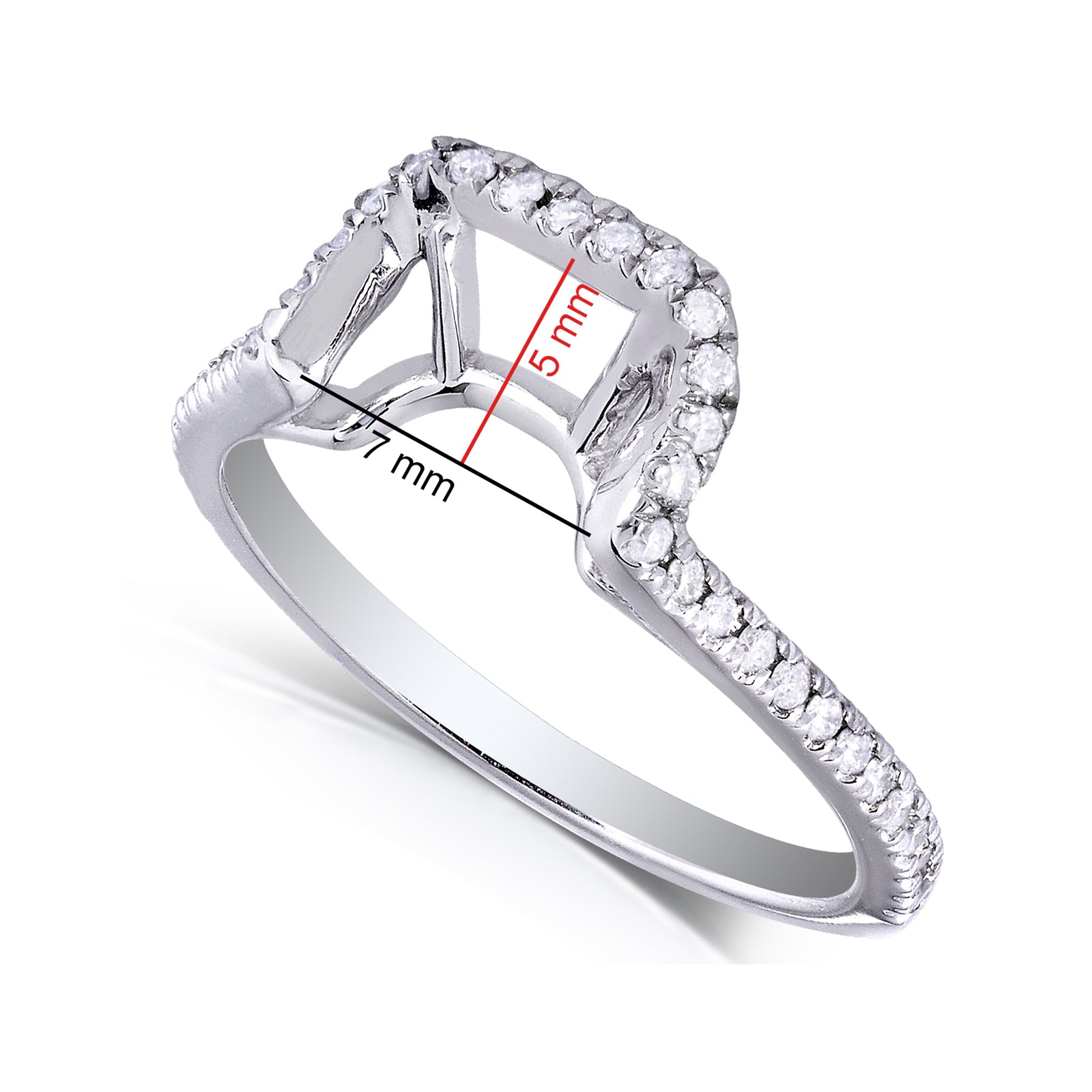 Natural Diamond Shadow Ring - 61770 Series
