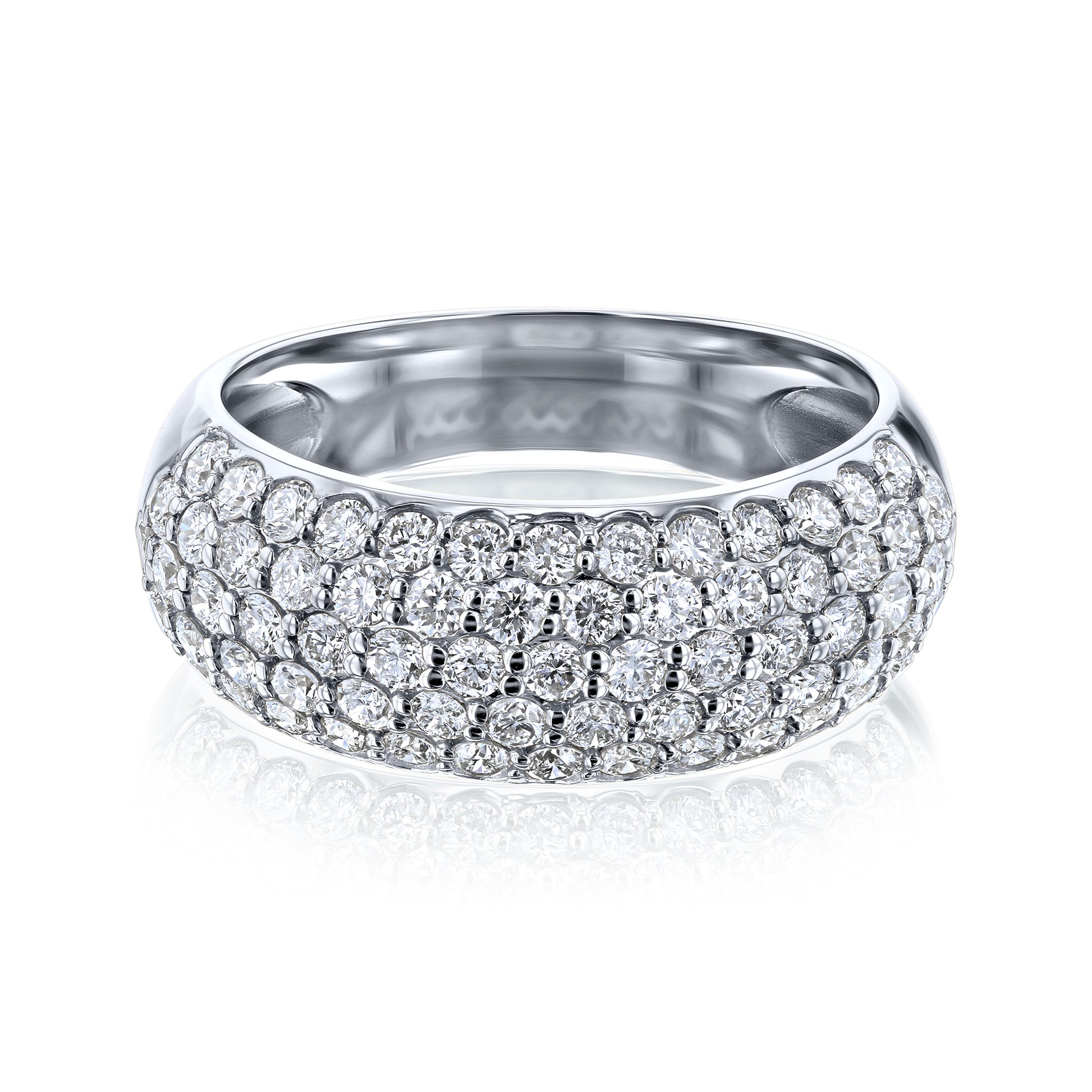 1.25 Carat Diamond Puff Ring