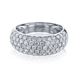 Kupolformad Pavé Diamond Puff Band 1-1/4 karat TDW i 14K guld