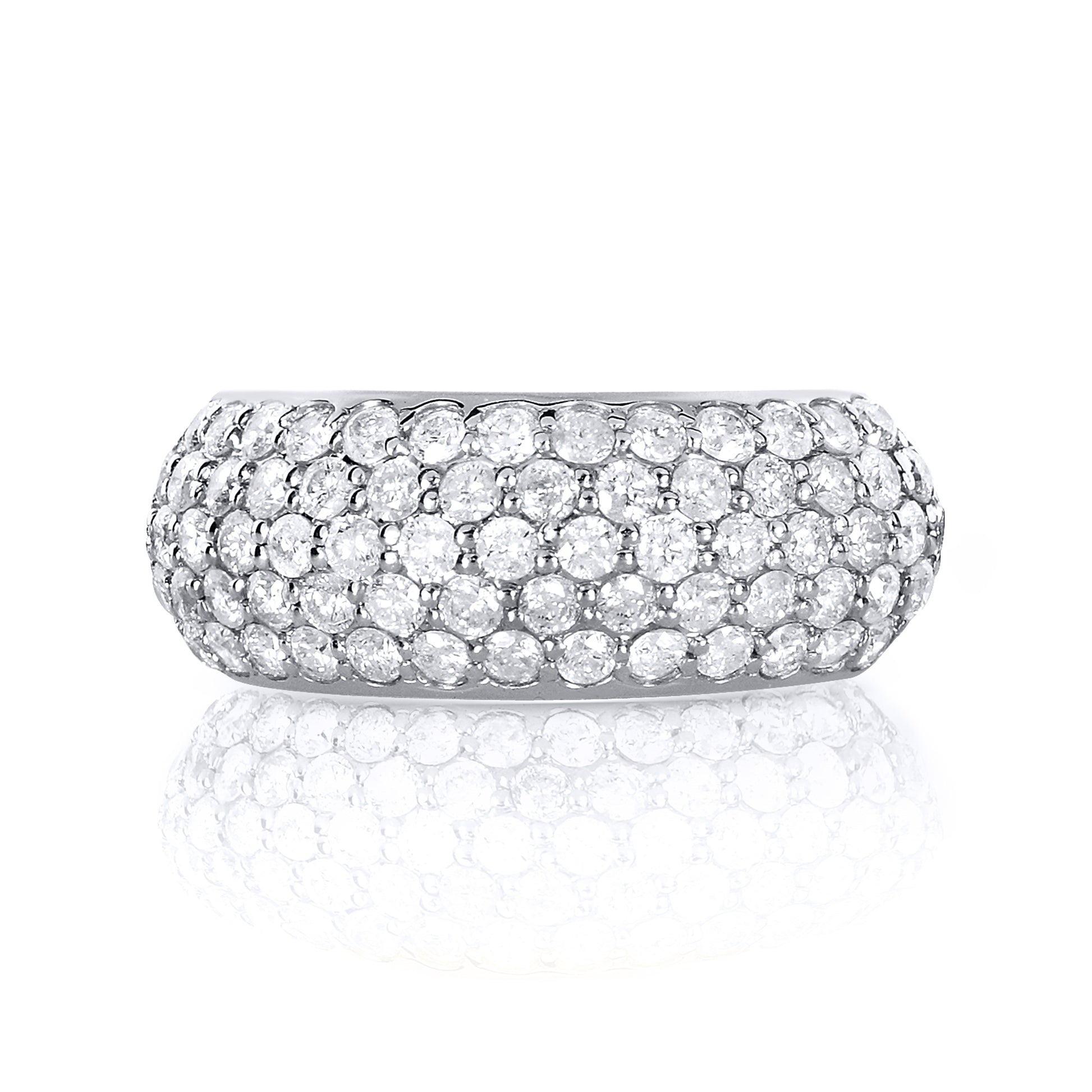 1.25 Carat Diamond Puff Ring