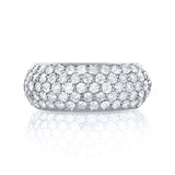 Kupolformad Pavé Diamond Puff Band 1-1/4 karat TDW i 14K guld