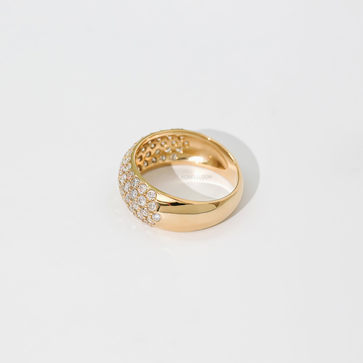 1.25 Carat Diamond Puff Ring