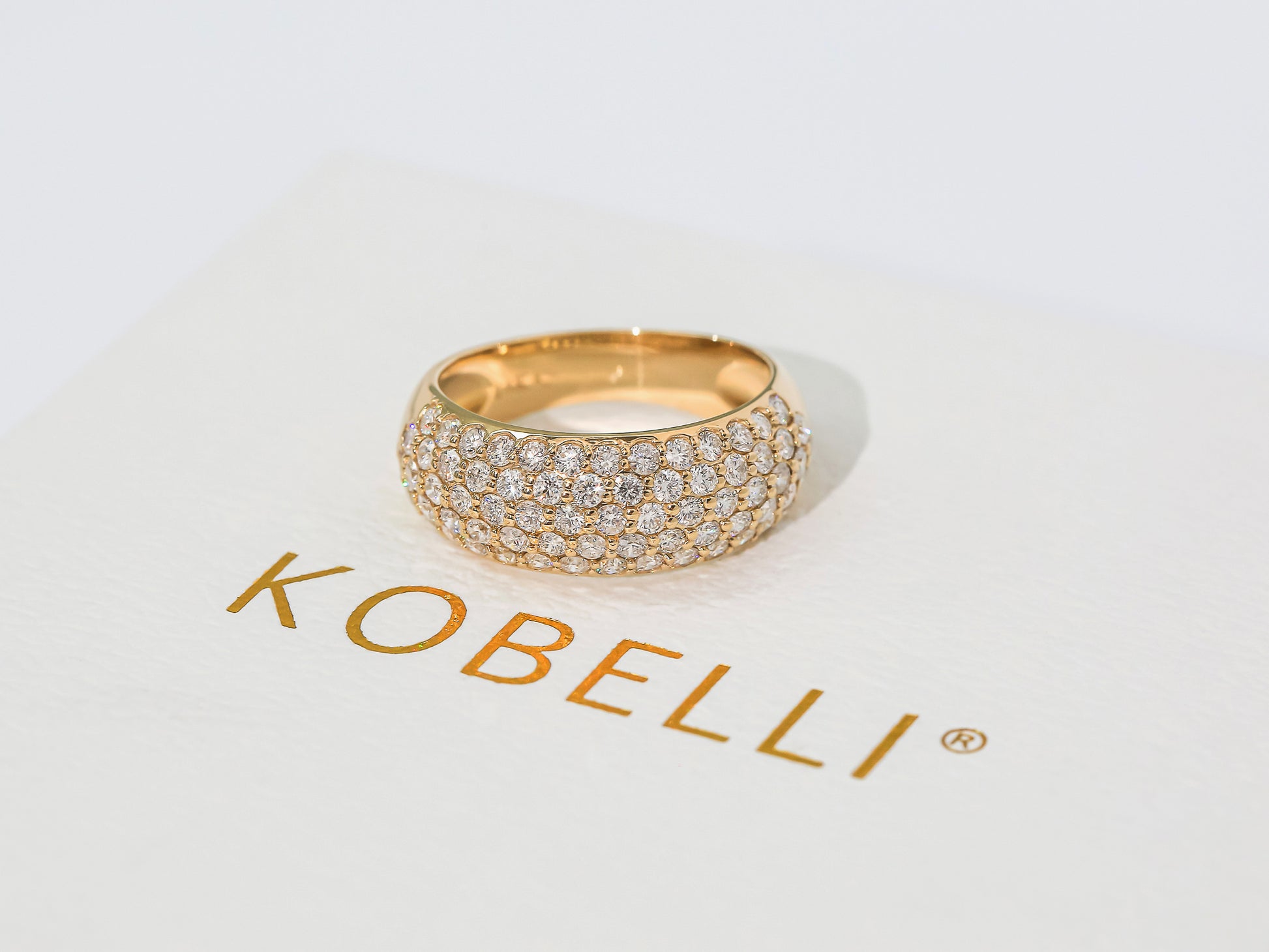1.25 Carat Diamond Puff Ring