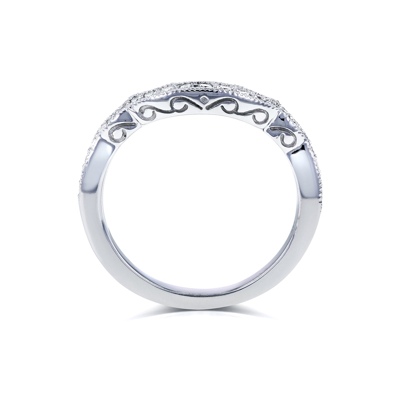 Natural Diamond Iris Shadow Ring