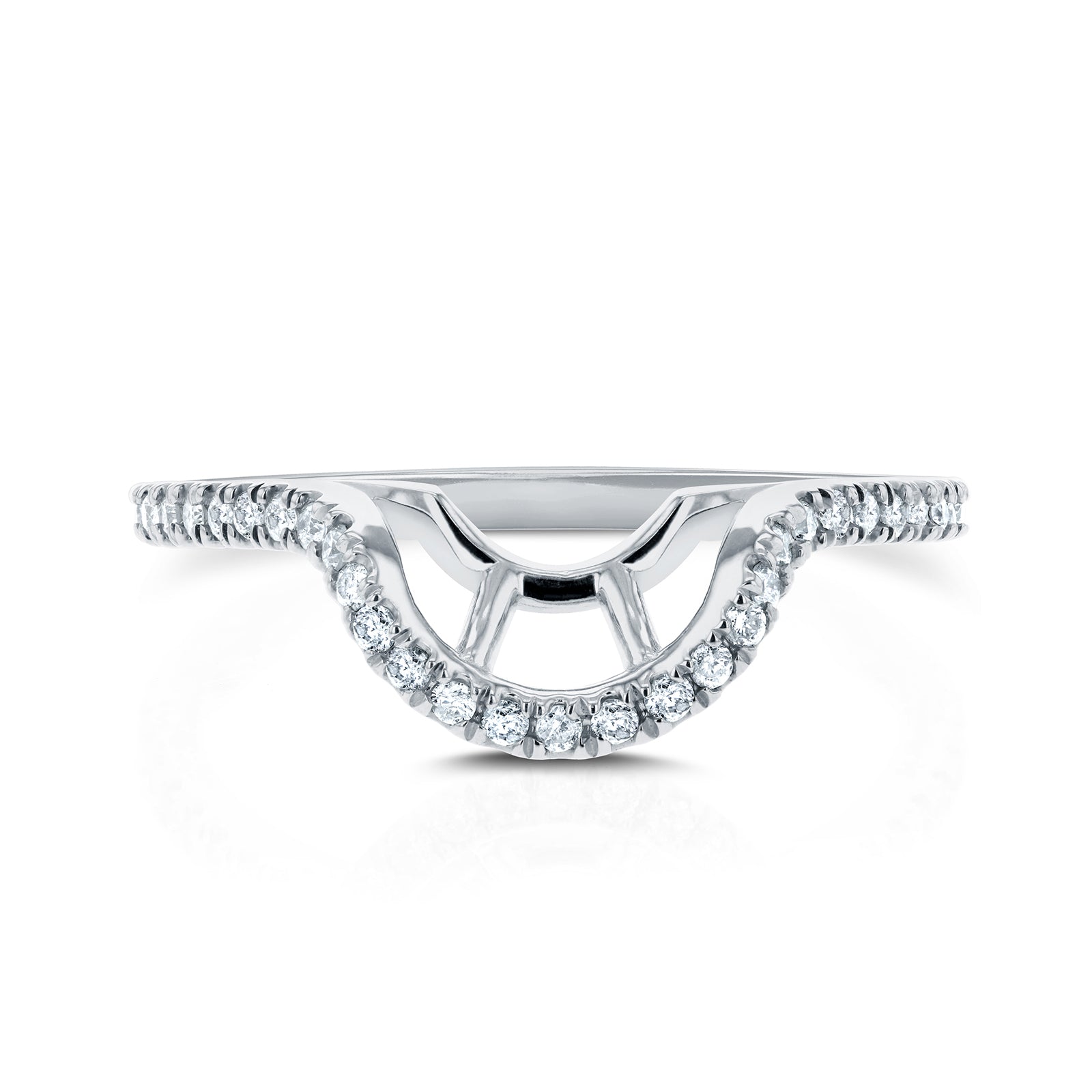 Natural Diamond Shadow Ring - MZ62057OV-E