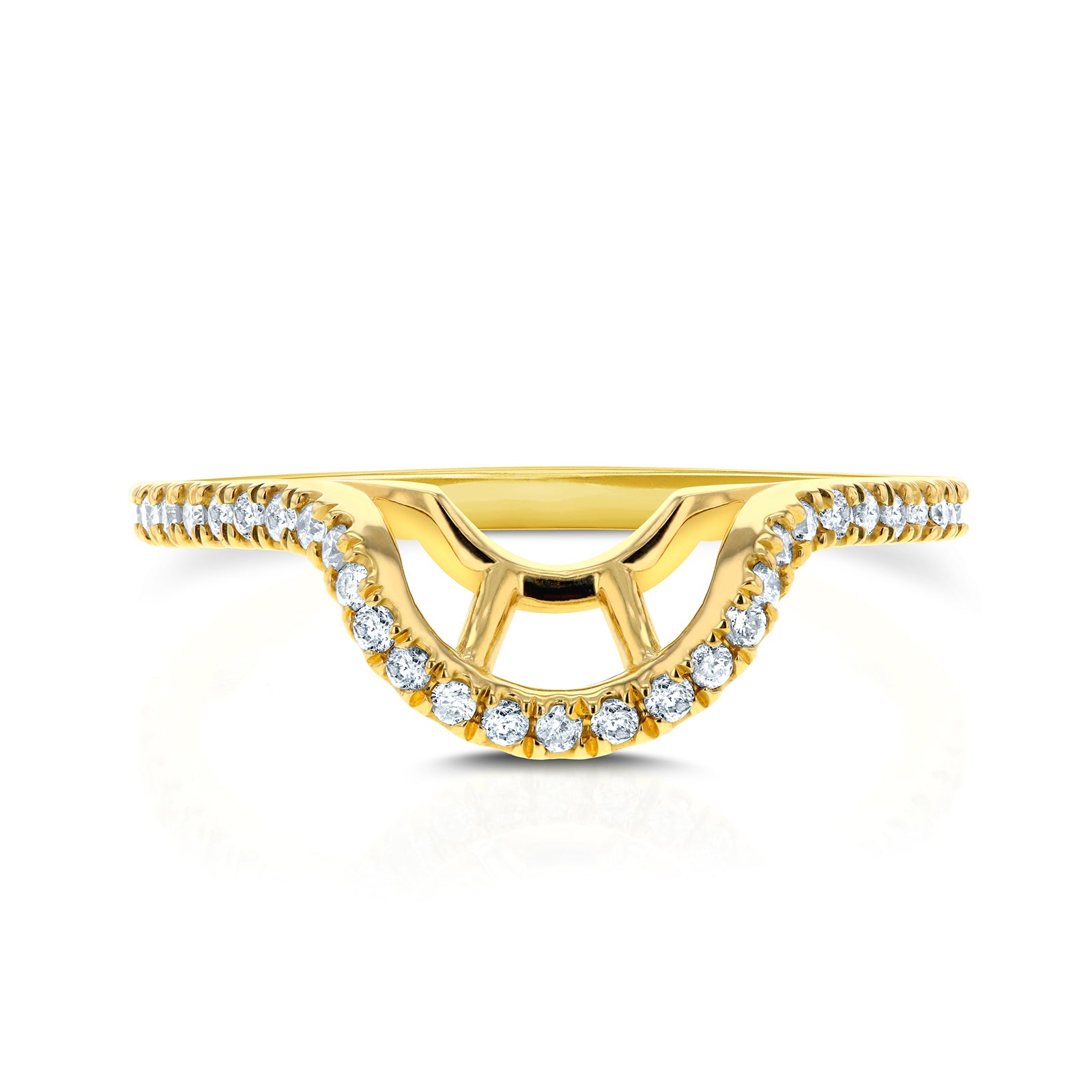 Natural Diamond Shadow Ring - MZ62057OV-E
