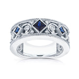 0.45 Carat Natural Diamond & Sapphire Natalie Ring