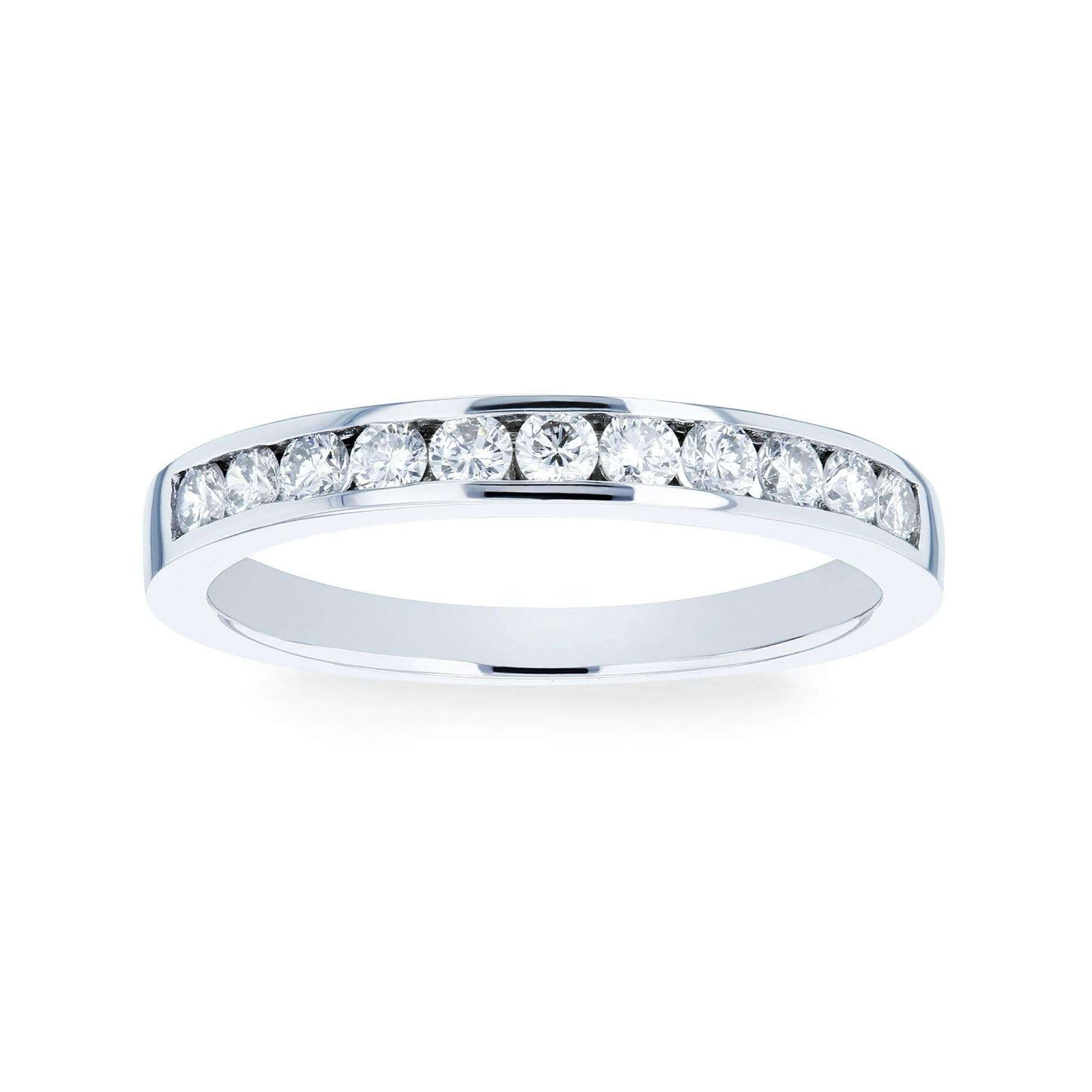 0.3 Carat Natural Diamond Channel Ring