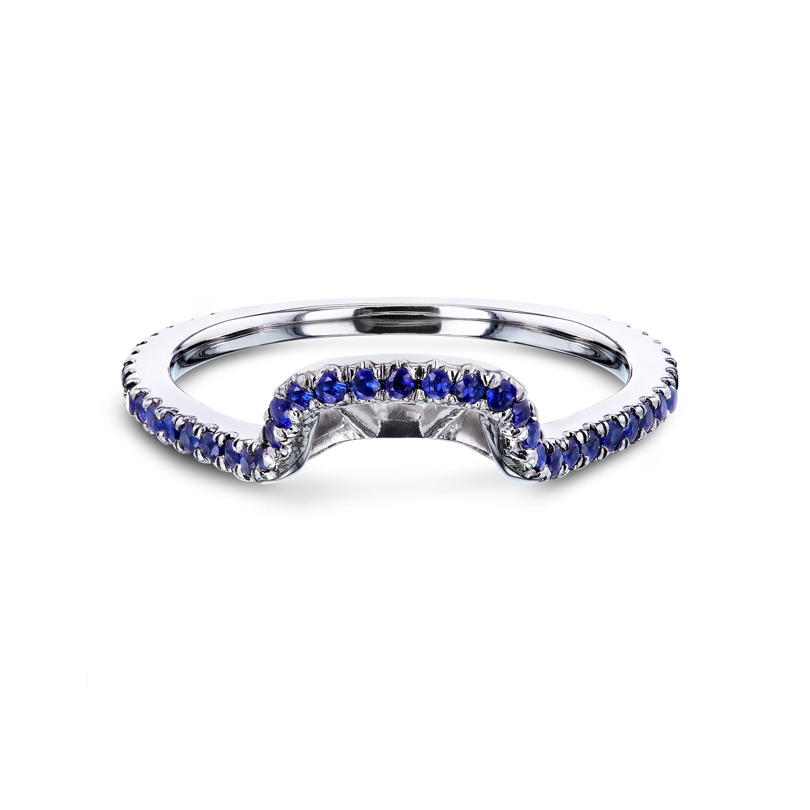 Blue Sapphire Stella Shadow Ring