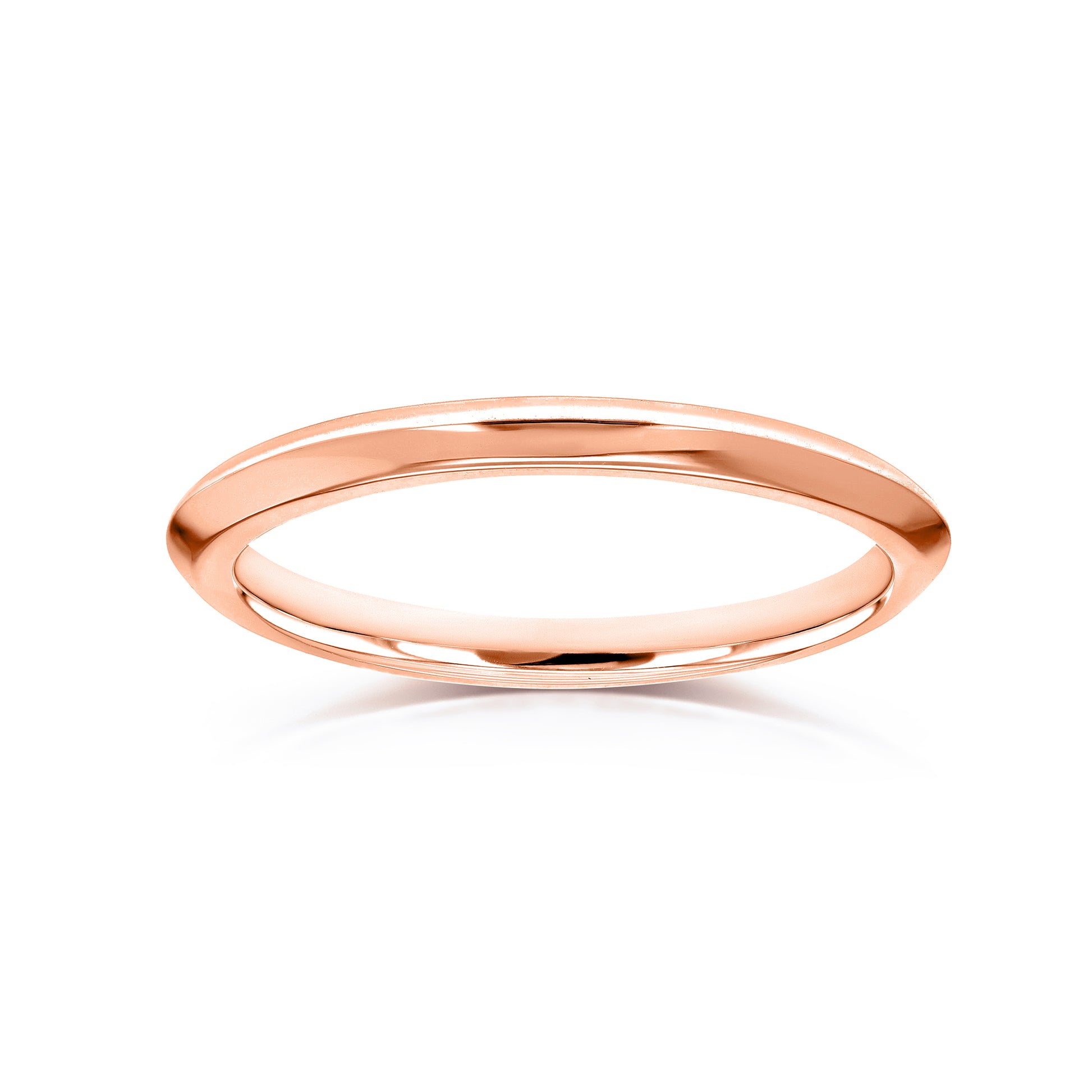 1.7mm Plain Gold Saber Ring