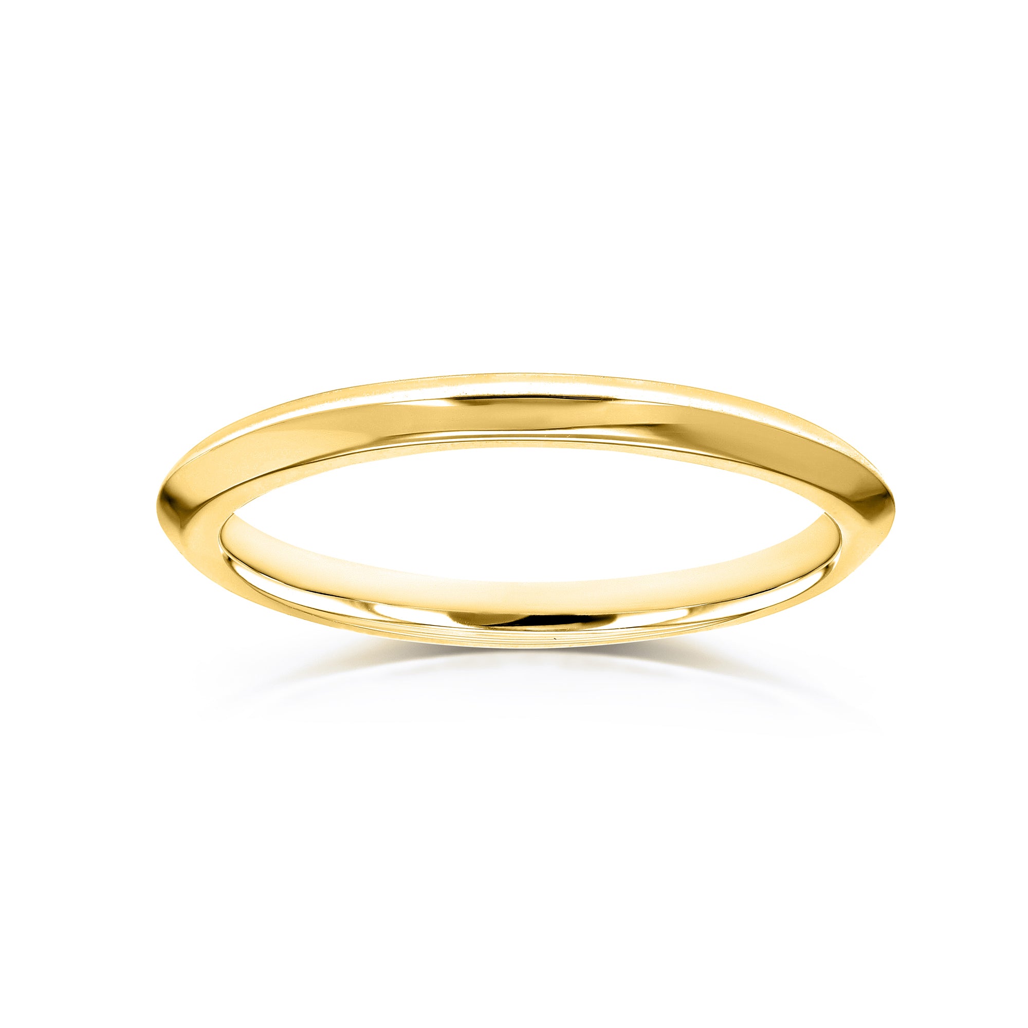 1.7mm Plain Gold Saber Ring